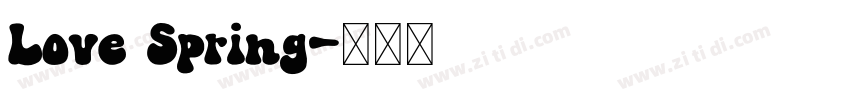 Love Spring字体转换